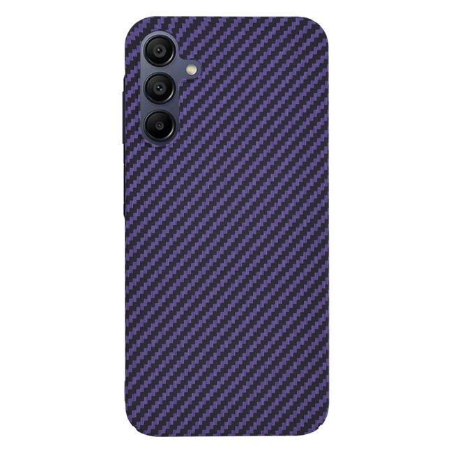 Husa pentru  Samsung Galaxy A15 CarbonFiber UltraSlim, Lightweight, mov