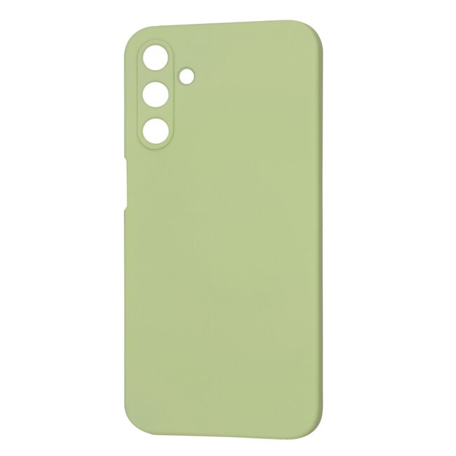 Husa pentru  Samsung Galaxy A15 Liquid Silicone, subțire, captusita cu microfibra, anti amprentă, protectie cameră foto, verde