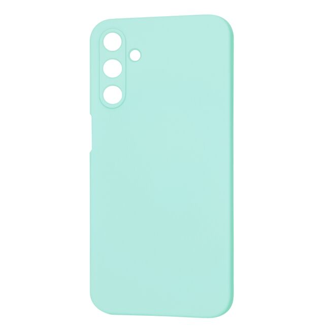 Husa pentru  Samsung Galaxy A15 Liquid Silicone, subțire, captusita cu microfibra, anti amprentă, protectie cameră foto, turcoaz