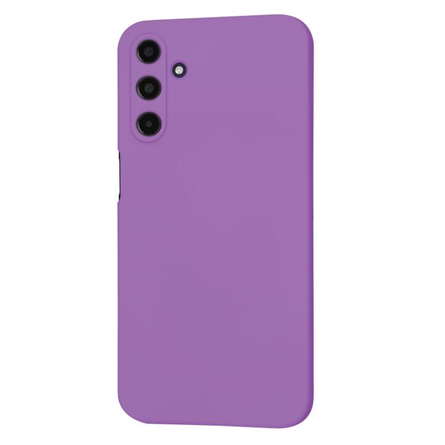 Husa pentru  Samsung Galaxy A15 Liquid Silicone, subțire, captusita cu microfibra, anti amprentă, protectie cameră foto, mov