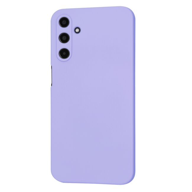 Husa pentru  Samsung Galaxy A15 Liquid Silicone, subțire, captusita cu microfibra, anti amprentă, protectie cameră foto, mov