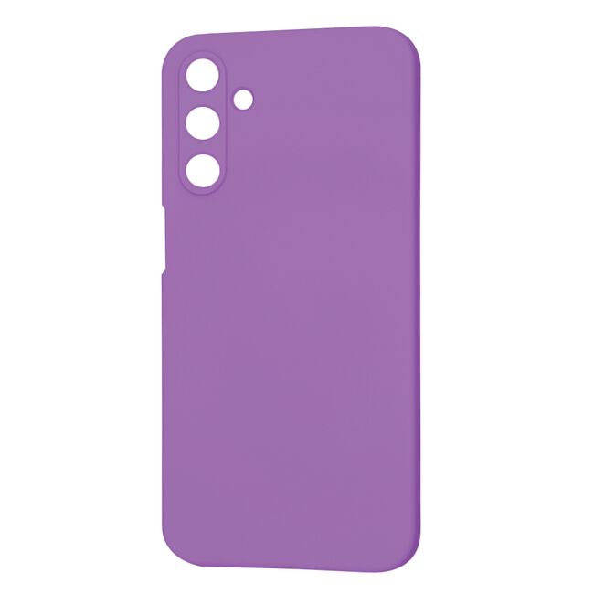 Husa pentru  Samsung Galaxy A15 Liquid Silicone, subțire, captusita cu microfibra, anti amprentă, protectie cameră foto, mov