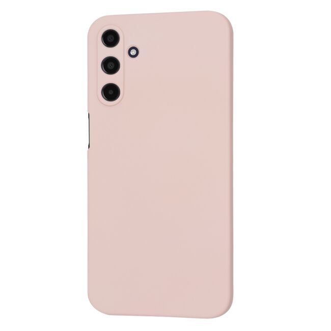 Husa pentru  Samsung Galaxy A15 Liquid Silicone, subțire, captusita cu microfibra, anti amprentă, protectie cameră foto, roz quartz