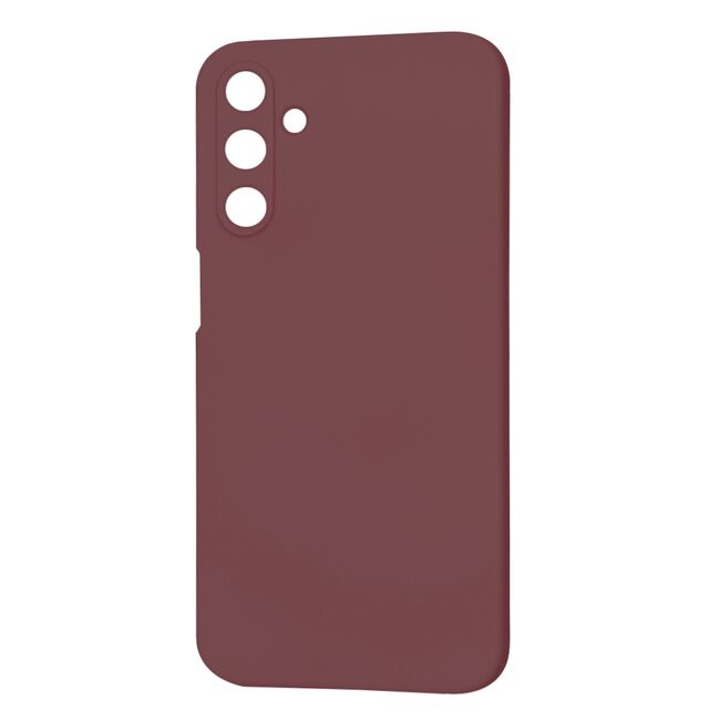 Husa pentru  Samsung Galaxy A15 Liquid Silicone, subțire, captusita cu microfibra, anti amprentă, protectie cameră foto, burgundy