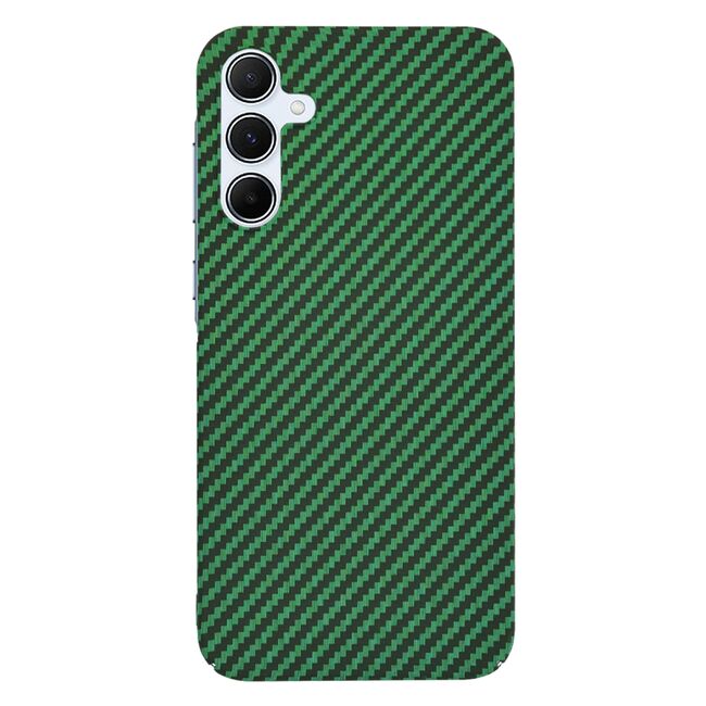 Husa pentru  Samsung Galaxy A55 CarbonFiber UltraSlim, Lightweight, verde