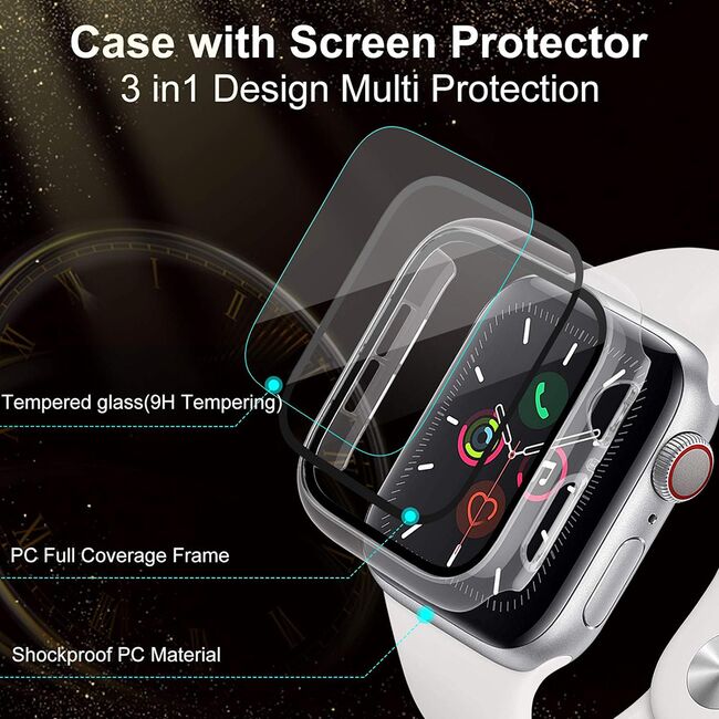 [Pachet 360°] Husa + folie Honor Watch 4 Techsuit Defense, transparenta