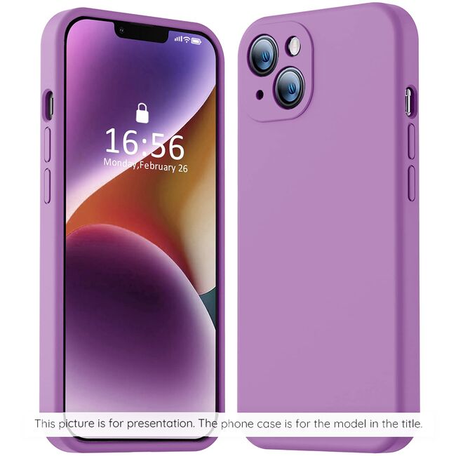 Husa silicon iPhone 13 Techsuit SoftFlex MagSafe, mov