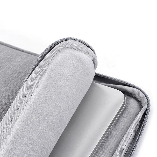 Husa pentru tableta universala 11-13 inch, eleganta si subtire, multiple compartimente si maner, protectie sporita, albastru inchis