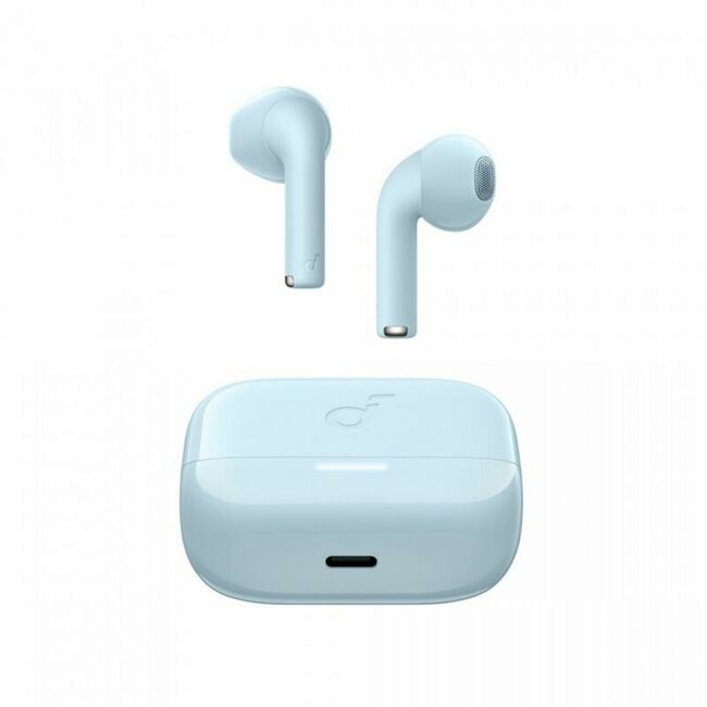 Casti Bluetooth wireless Noise Cancellation Anker K20i, albastru
