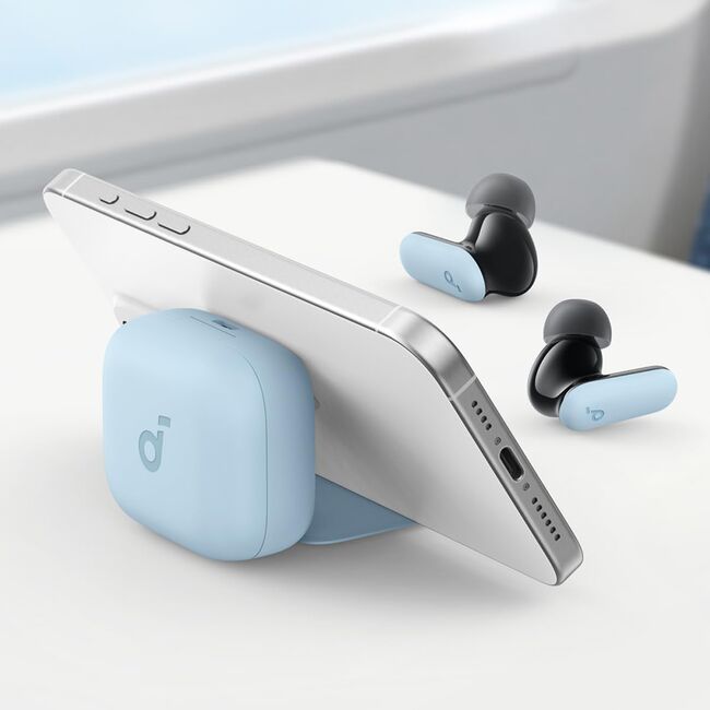 Casti Bluetooth TWS, Noise Cancelling Anker SoundCore P30i, albastru