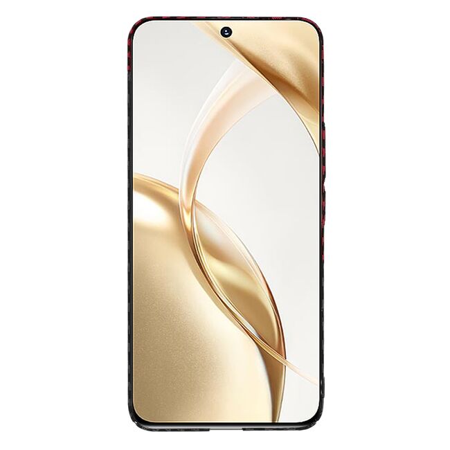 Husa pentru  Honor 200 CarbonFiber UltraSlim, Lightweight, negru - rosu
