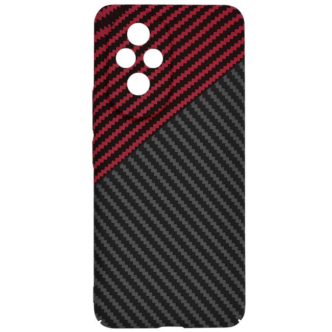 Husa pentru  Honor 200 CarbonFiber UltraSlim, Lightweight, negru - rosu