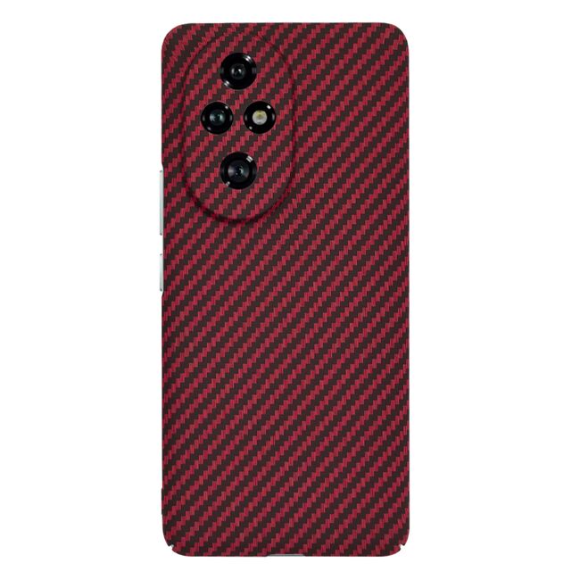 Husa pentru  Honor 200 Pro CarbonFiber UltraSlim, Lightweight, burgundy