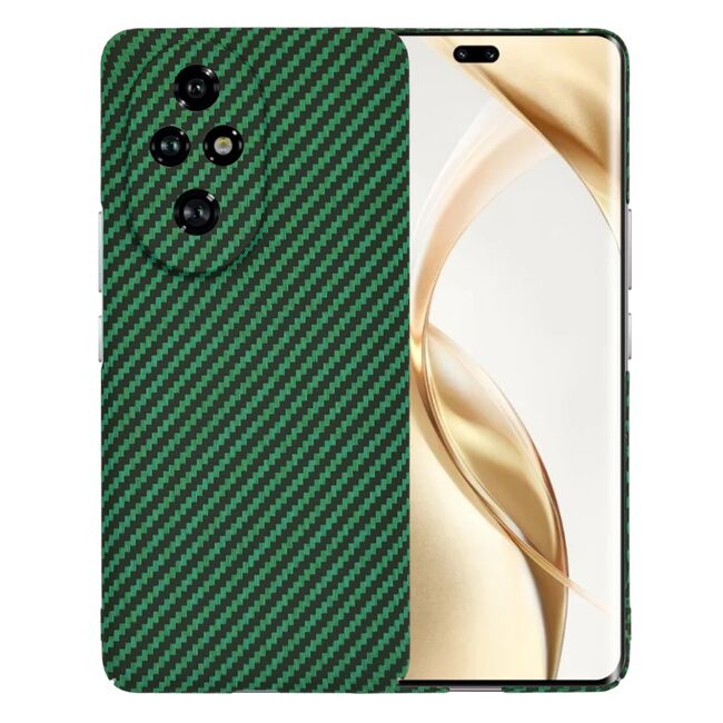 Husa pentru  Honor 200 Pro CarbonFiber UltraSlim, Lightweight, verde