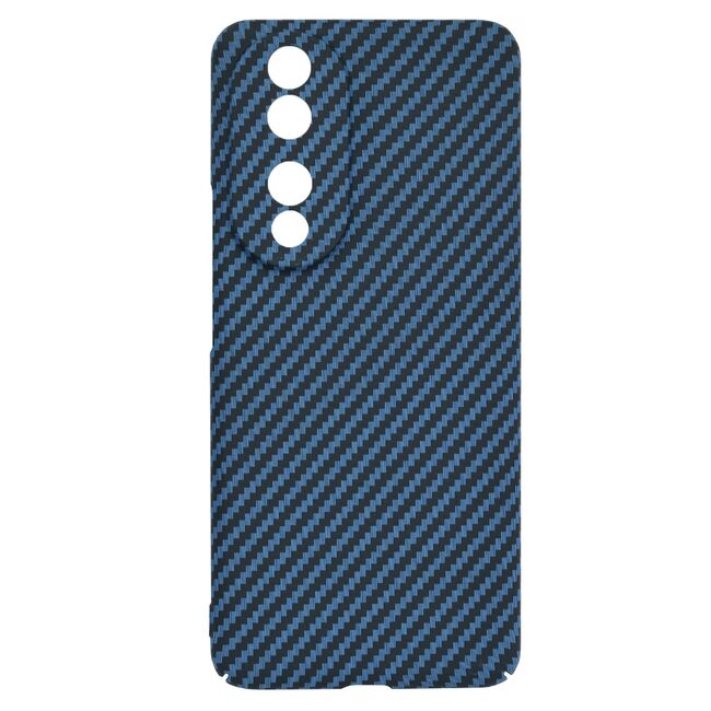 Husa pentru  Honor 90 CarbonFiber UltraSlim, Lightweight, albastru