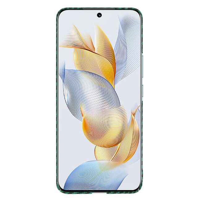 Husa pentru  Honor 90 CarbonFiber UltraSlim, Lightweight, verde
