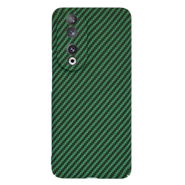 Husa pentru  Honor 90 CarbonFiber UltraSlim, Lightweight, verde