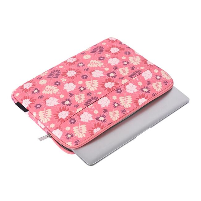 Husa pentru laptop 13-14 inch, eleganta si subtire, compartimente multiple, roz cherry