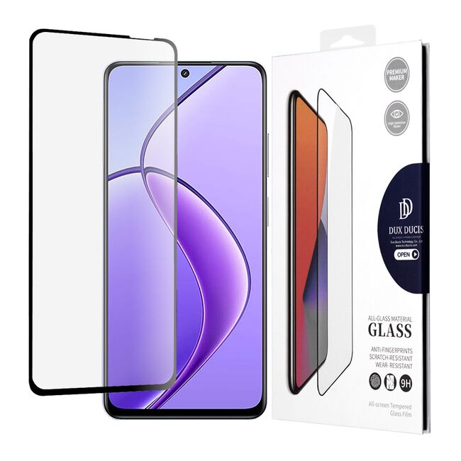 Folie sticla Realme 12, 12x Dux Ducis Tempered Glass, negru
