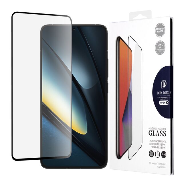 Folie sticla Xiaomi Poco F6 Dux Ducis Tempered Glass, negru