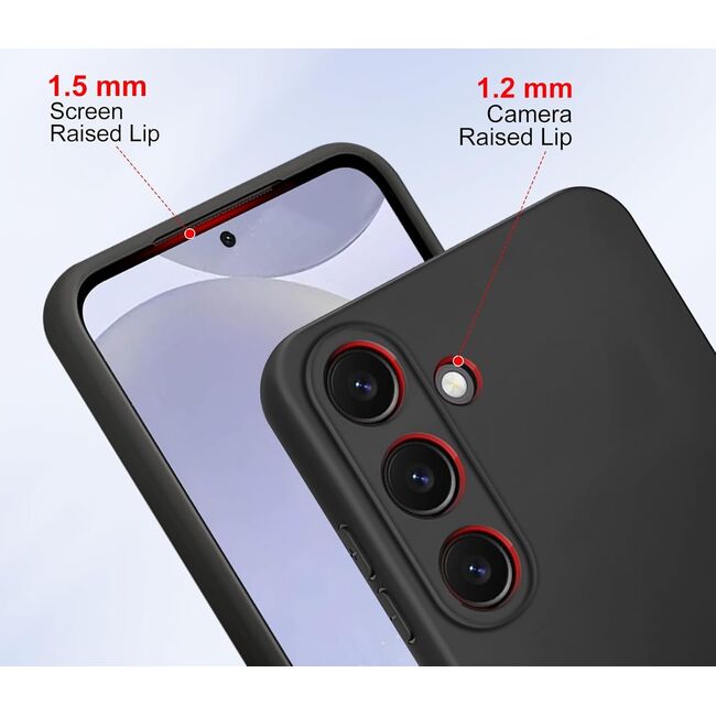 Husa pentru  Samsung Galaxy S24+ Plus Liquid Silicone, subțire, captusita cu microfibra, anti amprentă, protectie cameră foto, mov