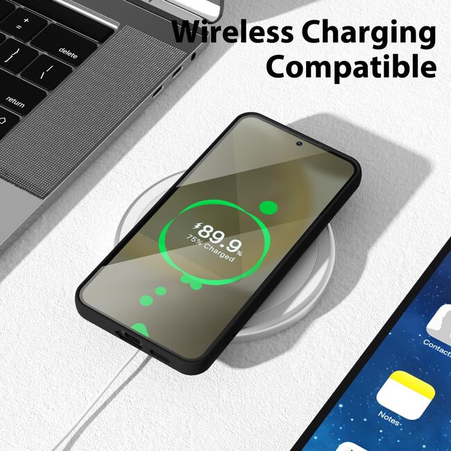 Husa pentru  Samsung Galaxy S24+ Plus Liquid Silicone, subțire, captusita cu microfibra, anti amprentă, protectie cameră foto, turcoaz