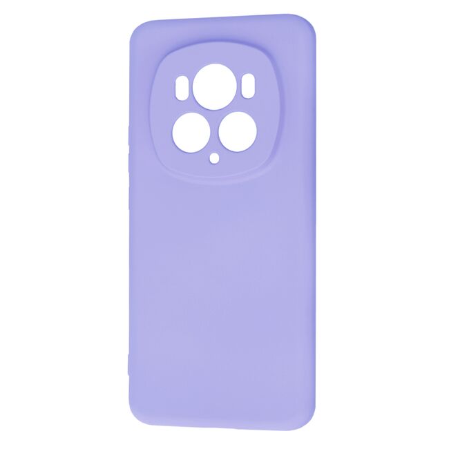 Husa pentru  Honor Magic 6 Pro Liquid Silicone, subțire, captusita cu microfibra, anti amprentă, protectie cameră foto, lavanda