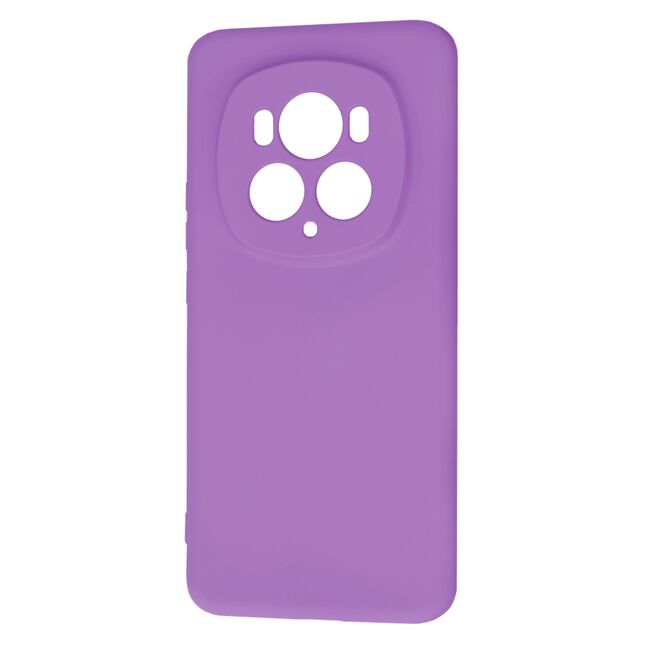 Husa pentru  Honor Magic 6 Pro Liquid Silicone, subțire, captusita cu microfibra, anti amprentă, protectie cameră foto, mov
