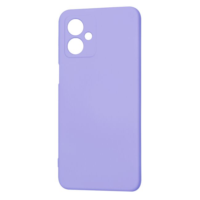 Husa pentru  Motorola Moto G54, G54 Power Edition Liquid Silicone, subțire, captusita cu microfibra, anti amprentă, protectie cameră foto, lavanda