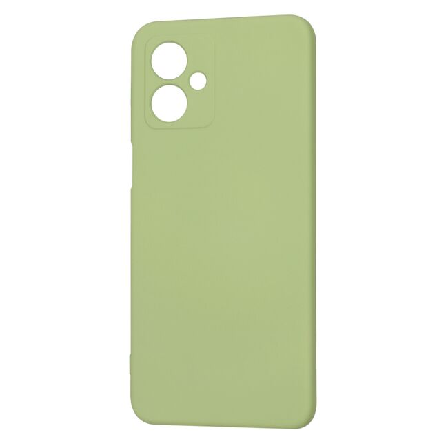 Husa pentru  Motorola Moto G54, G54 Power Edition Liquid Silicone, subțire, captusita cu microfibra, anti amprentă, protectie cameră foto, verde