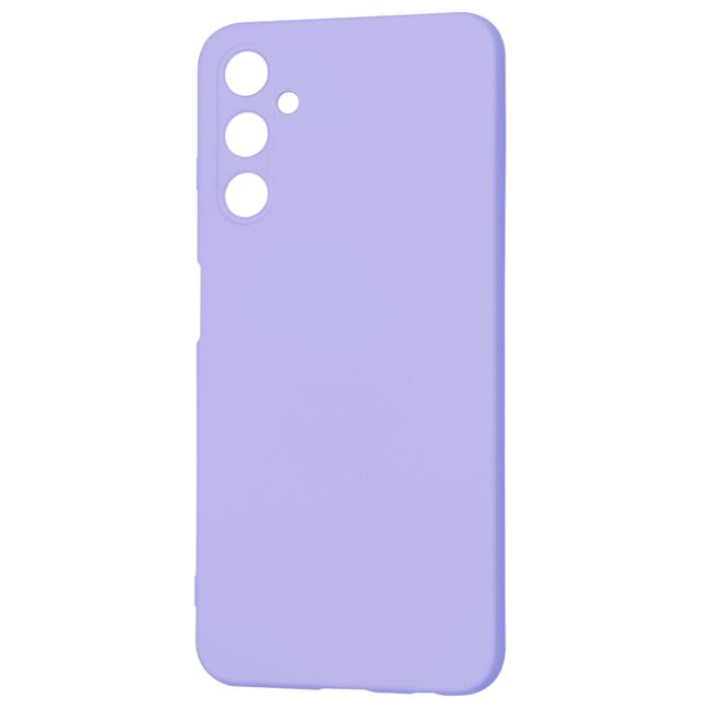 Husa pentru  Samsung Galaxy A05s Liquid Silicone, subțire, captusita cu microfibra, anti amprentă, protectie cameră foto, lavanda