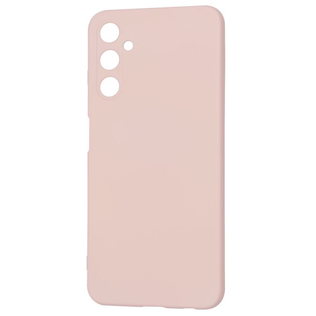 Husa pentru  Samsung Galaxy A05s Liquid Silicone, subțire, captusita cu microfibra, anti amprentă, protectie cameră foto, pink sand