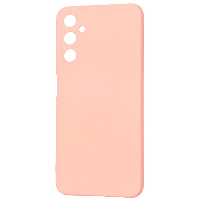 Husa pentru  Samsung Galaxy A05s Liquid Silicone, subțire, captusita cu microfibra, anti amprentă, protectie cameră foto, roz