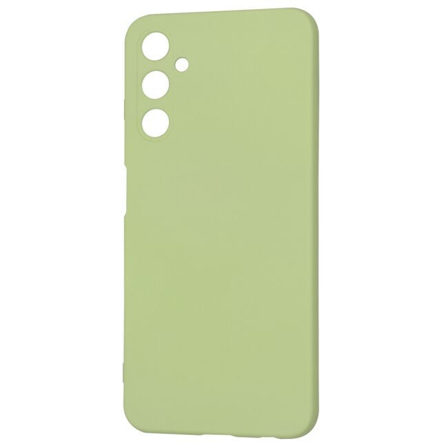 Husa pentru  Samsung Galaxy A05s Liquid Silicone, subțire, captusita cu microfibra, anti amprentă, protectie cameră foto, verde