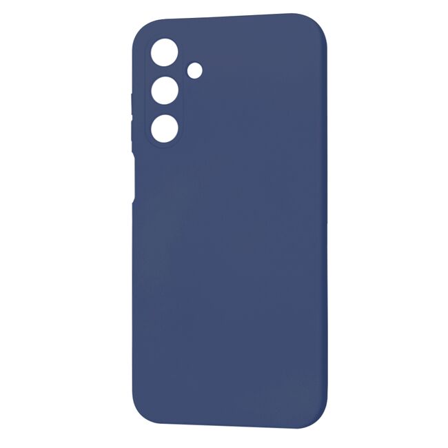 Husa pentru  Samsung Galaxy A25 Liquid Silicone, subțire, captusita cu microfibra, anti amprentă, protectie cameră foto, albastru
