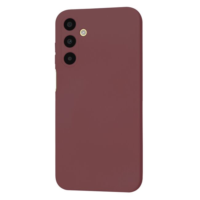 Husa pentru  Samsung Galaxy A25 Liquid Silicone, subțire, captusita cu microfibra, anti amprentă, protectie cameră foto, bordeaux