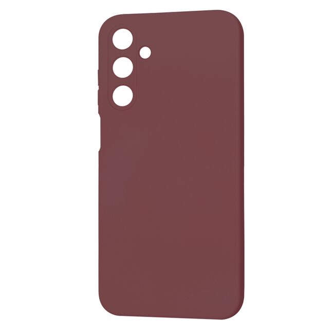 Husa pentru  Samsung Galaxy A25 Liquid Silicone, subțire, captusita cu microfibra, anti amprentă, protectie cameră foto, bordeaux
