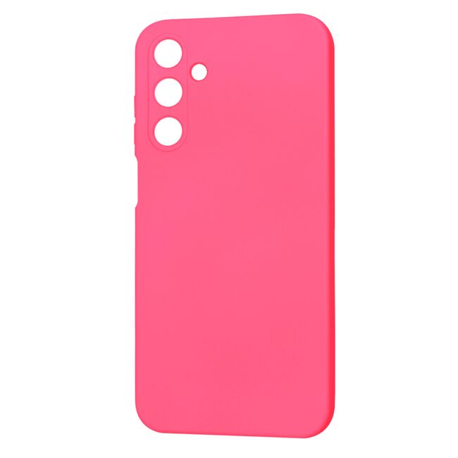 Husa pentru  Samsung Galaxy A25 Liquid Silicone, subțire, captusita cu microfibra, anti amprentă, protectie cameră foto, fucsia
