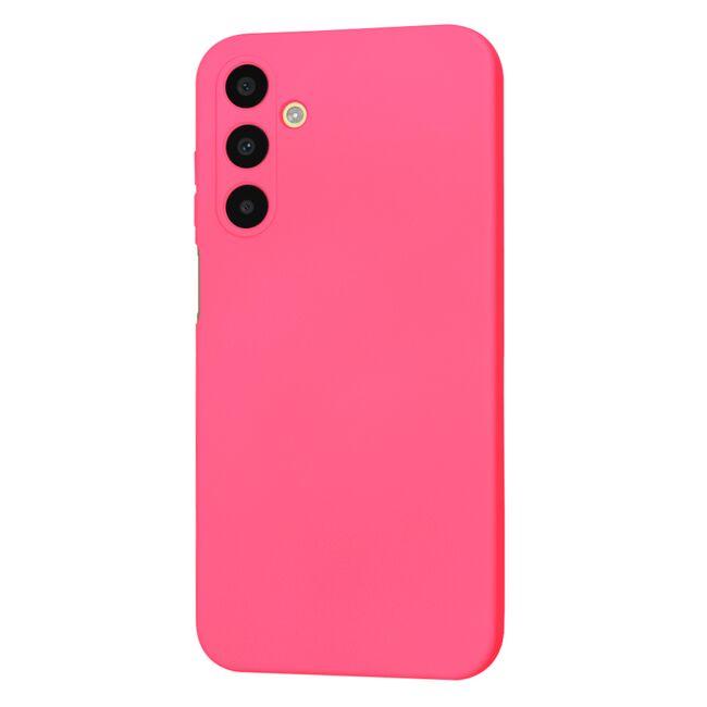 Husa pentru  Samsung Galaxy A25 Liquid Silicone, subțire, captusita cu microfibra, anti amprentă, protectie cameră foto, fucsia