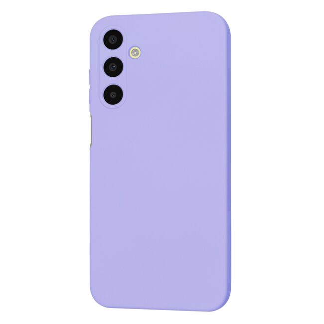 Husa pentru  Samsung Galaxy A25 Liquid Silicone, subțire, captusita cu microfibra, anti amprentă, protectie cameră foto, lavanda