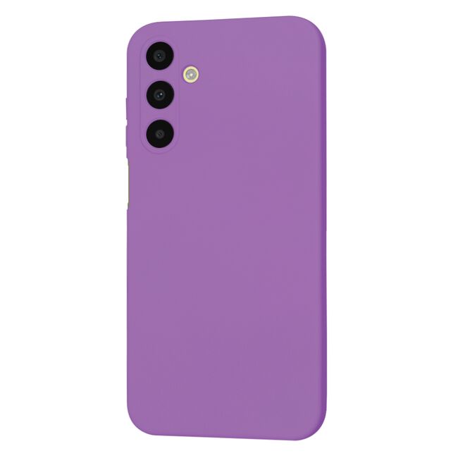 Husa pentru  Samsung Galaxy A25 Liquid Silicone, subțire, captusita cu microfibra, anti amprentă, protectie cameră foto, mov