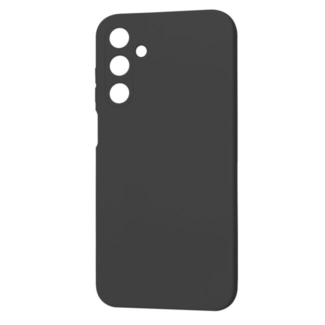 Husa pentru  Samsung Galaxy A25 Liquid Silicone, subțire, captusita cu microfibra, anti amprentă, protectie cameră foto, negru