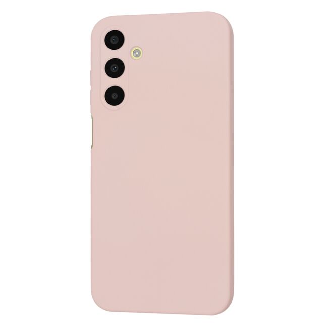 Husa pentru  Samsung Galaxy A25 Liquid Silicone, subțire, captusita cu microfibra, anti amprentă, protectie cameră foto, pink sand