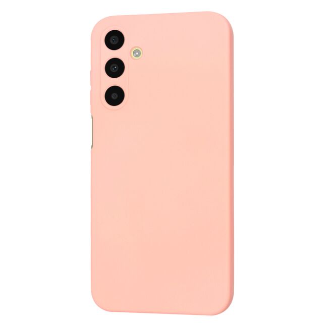 Husa pentru  Samsung Galaxy A25 Liquid Silicone, subțire, captusita cu microfibra, anti amprentă, protectie cameră foto, roz