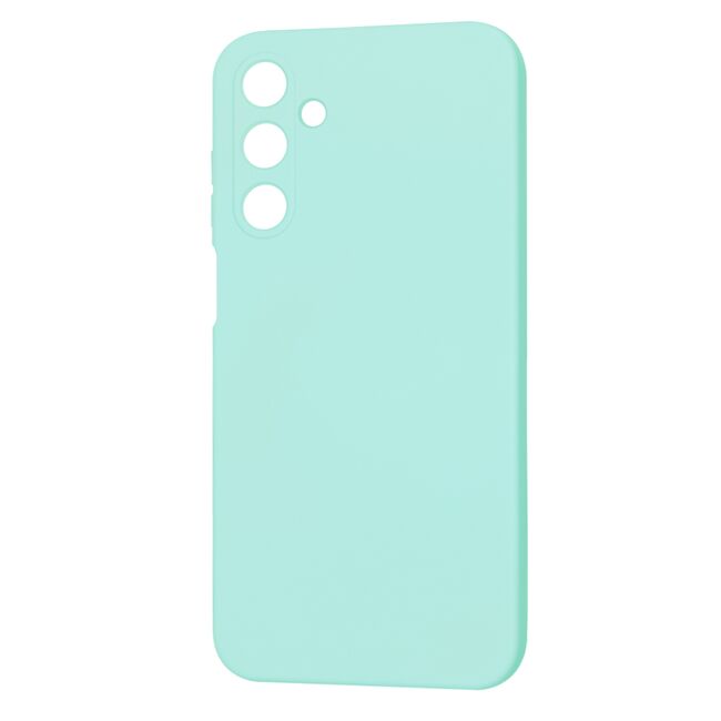 Husa pentru  Samsung Galaxy A25 Liquid Silicone, subțire, captusita cu microfibra, anti amprentă, protectie cameră foto, turcoaz