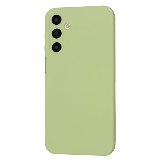 Husa pentru  Samsung Galaxy A25 Liquid Silicone, subțire, captusita cu microfibra, anti amprentă, protectie cameră foto, verde