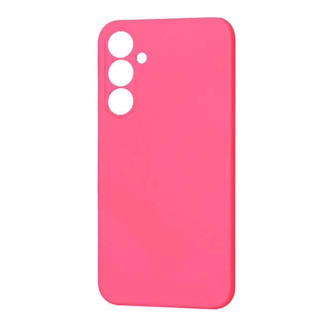 Husa pentru  Samsung Galaxy S23 FE Liquid Silicone, subțire, captusita cu microfibra, anti amprentă, protectie cameră foto, fucsia