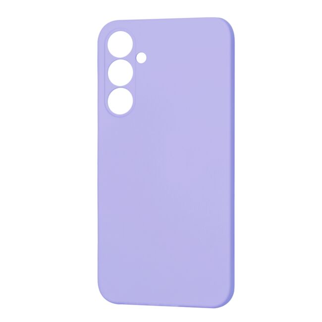 Husa pentru  Samsung Galaxy S23 FE Liquid Silicone, subțire, captusita cu microfibra, anti amprentă, protectie cameră foto, lavanda