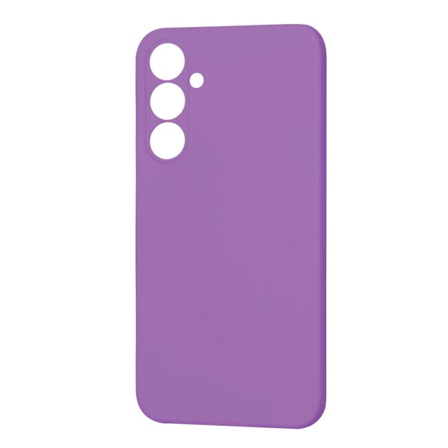 Husa pentru  Samsung Galaxy S23 FE Liquid Silicone, subțire, captusita cu microfibra, anti amprentă, protectie cameră foto, mov