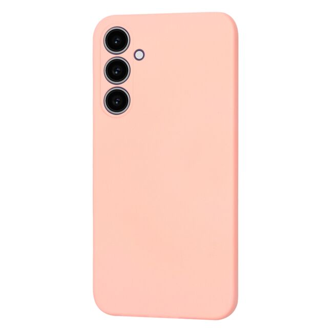 Husa pentru  Samsung Galaxy S23 FE Liquid Silicone, subțire, captusita cu microfibra, anti amprentă, protectie cameră foto, roz